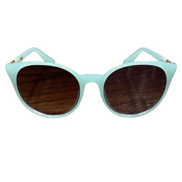 J.Crew Factory Women's Rounded-Frame Sunglasses Misty Blue Oversized BI445 - Picture 1 of 10